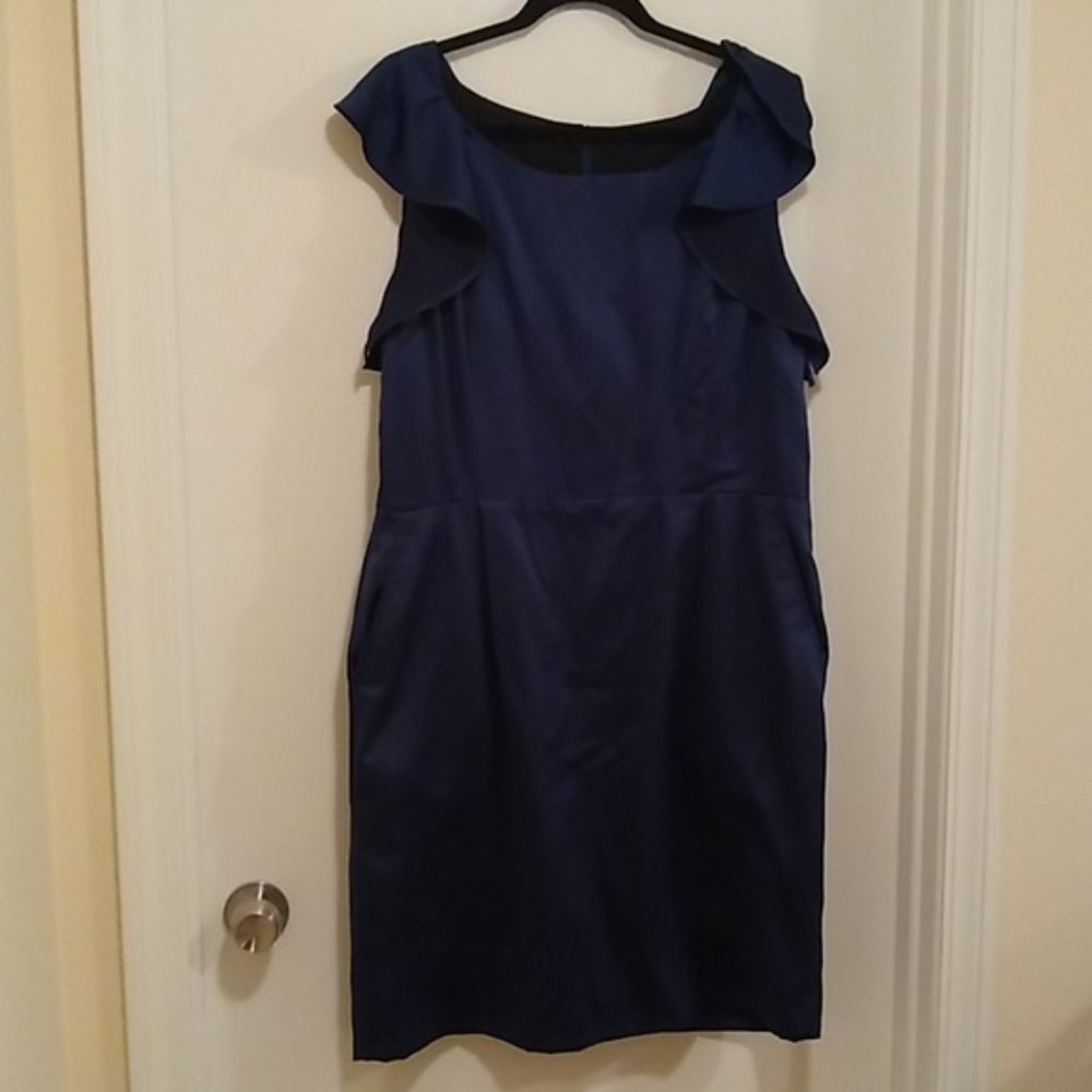 3/$15 Gorgeous handmade navy blue dress
